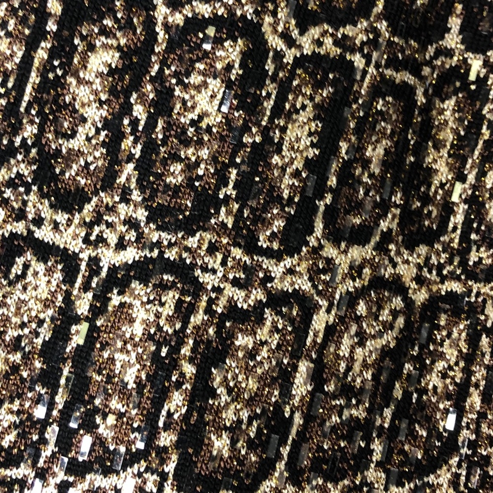 St. John Evening Animal Print Knit Crop Blazer - Picture 9 of 11